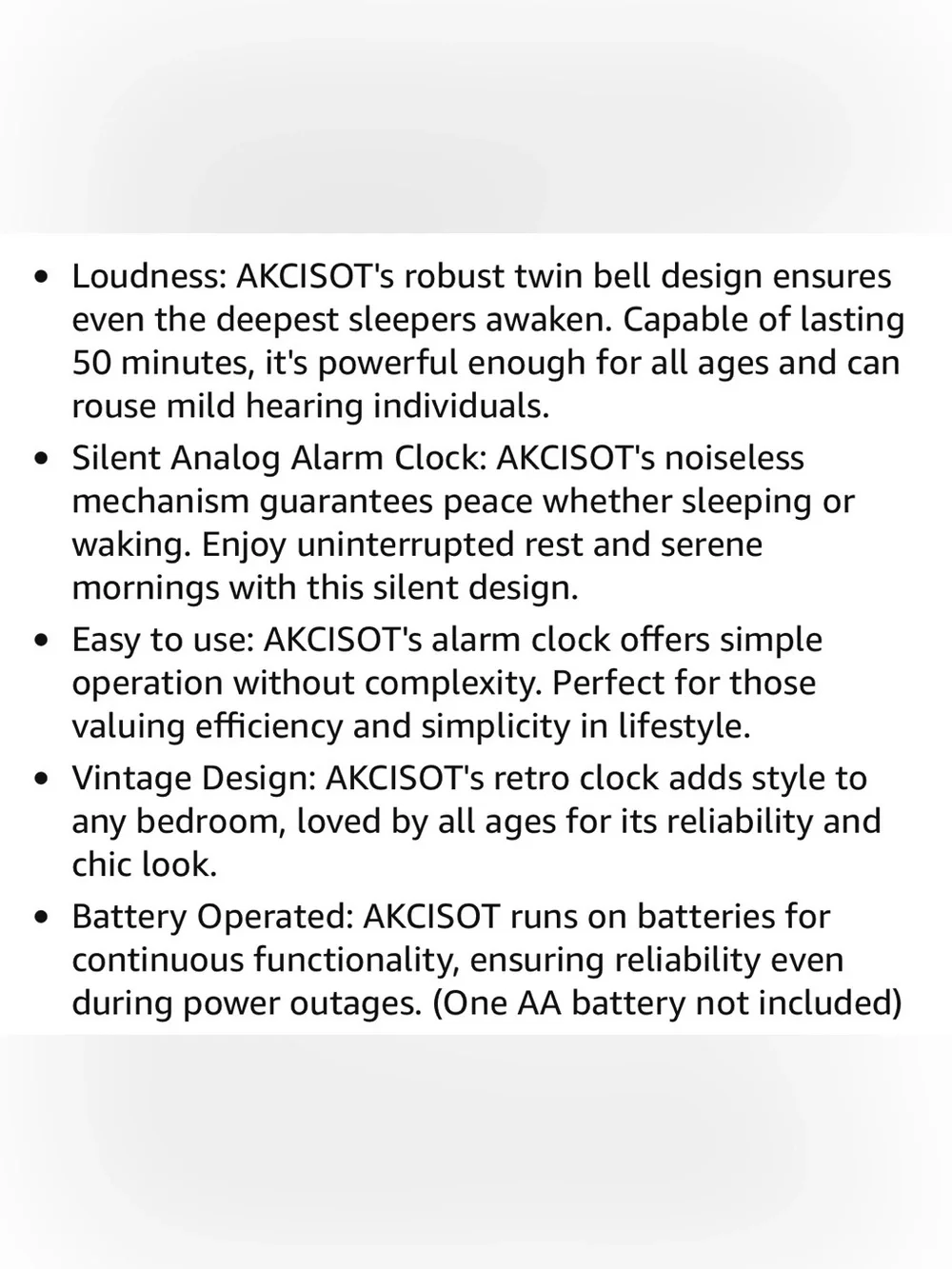 Twin Bell Alarm Clock